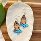 Saint or Sinner- Praying hands polymer clay handpainted earrings